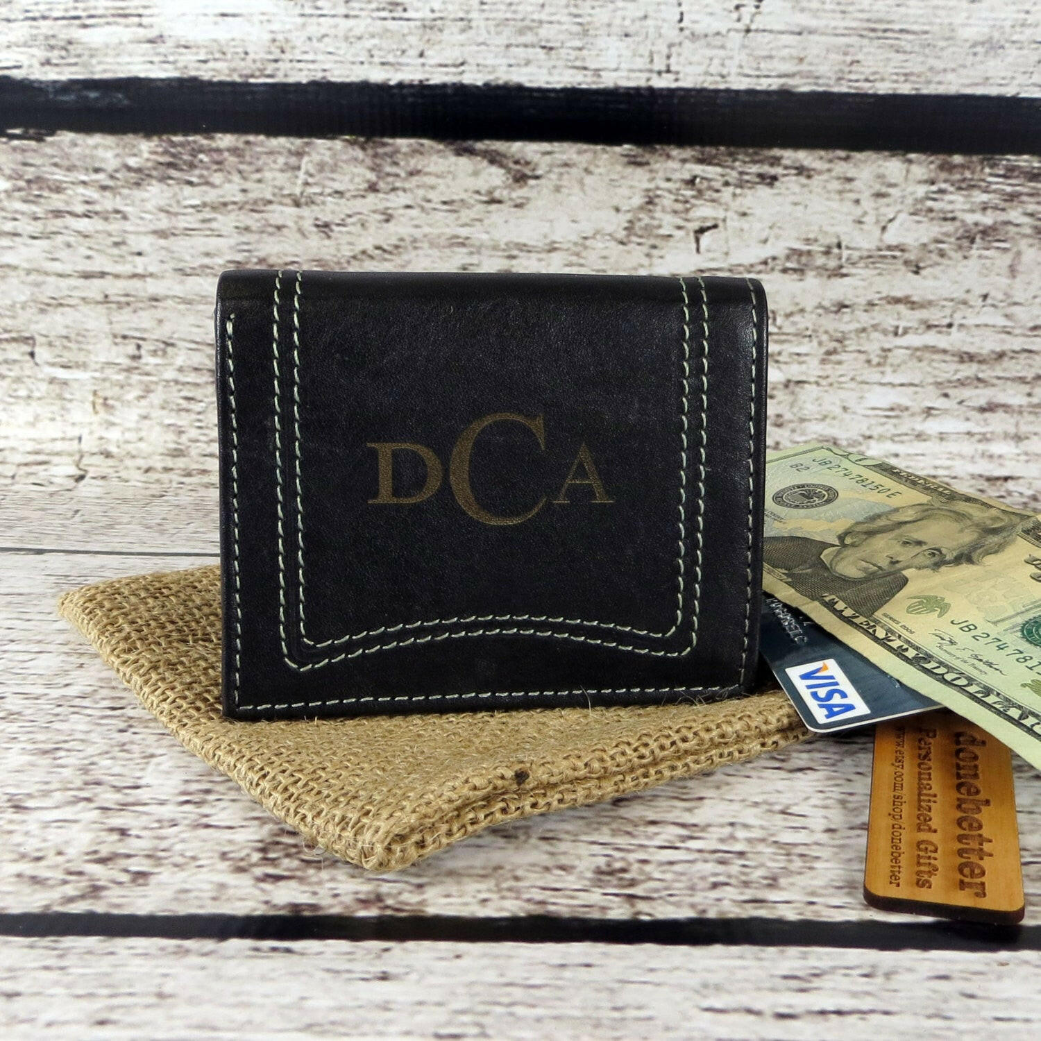 Tri-Fold Personalized Wallet.