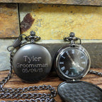 Personalized Groomsmen Pocket Watch.