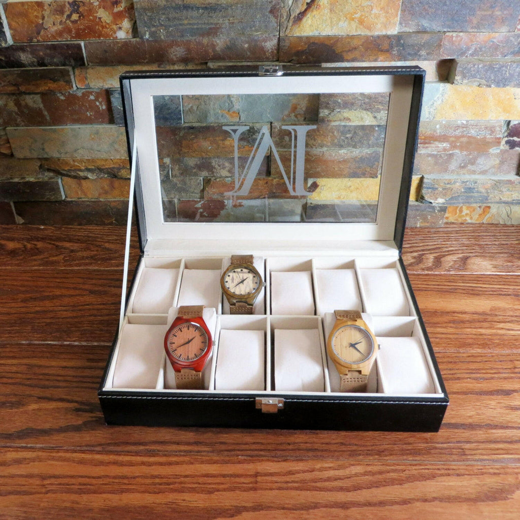 Mens watch box personalized hot sale