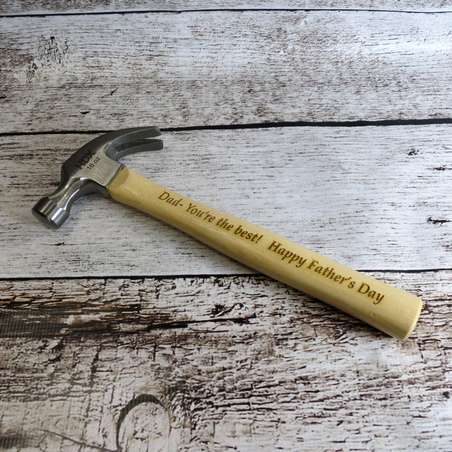Personalized Wood Hammer.