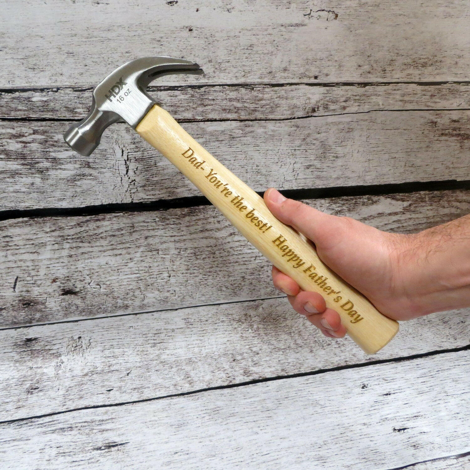Personalized Wood Hammer.