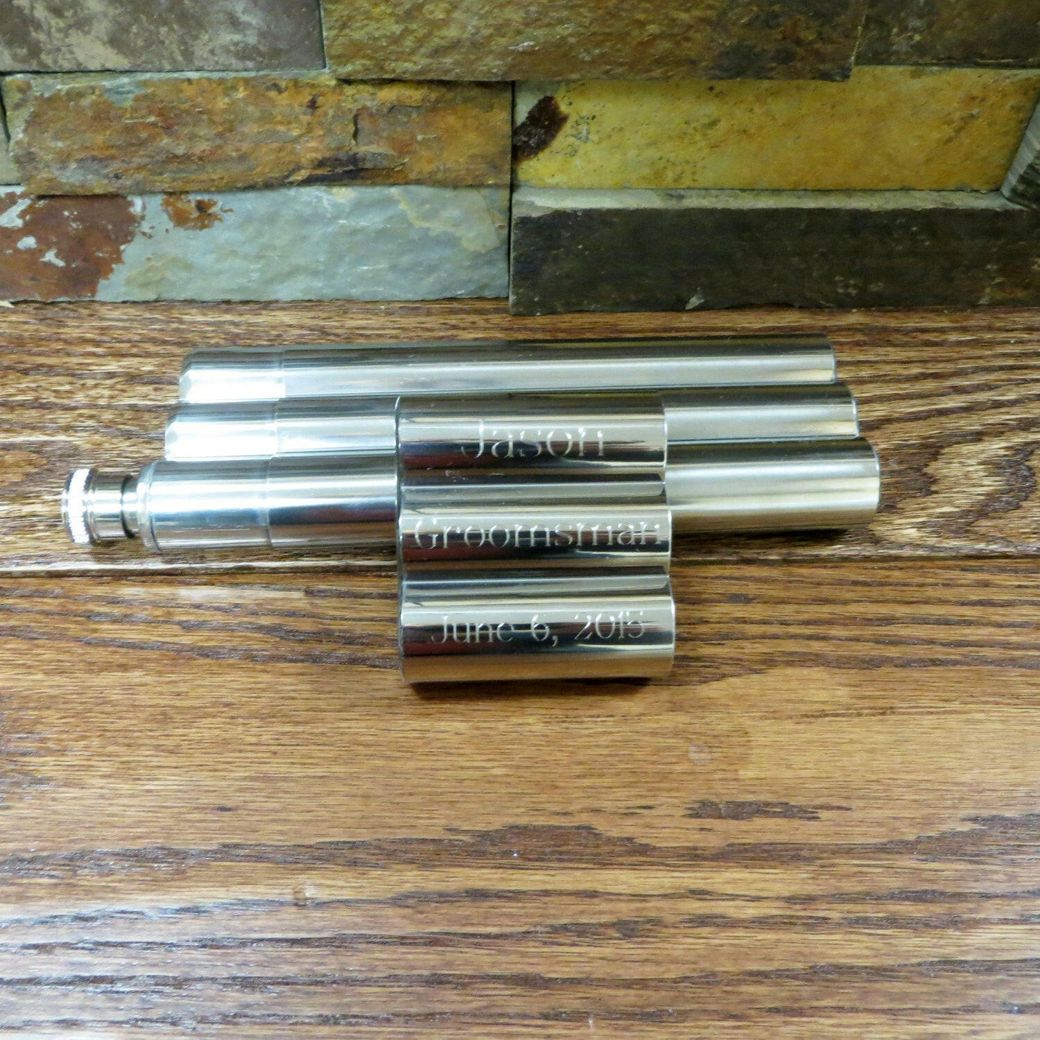 Cigar Holder and Flask.