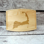 Personalized Cape Cod Map Outline Cutting Board.