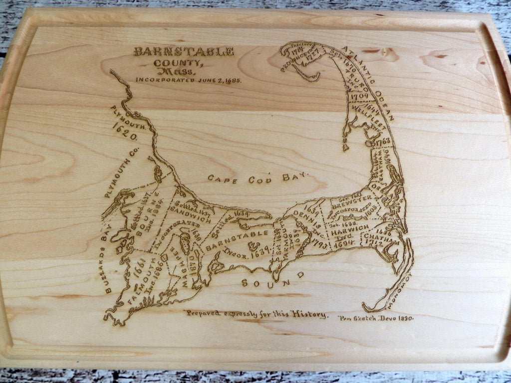 Cape Cod Map Cutting Board
