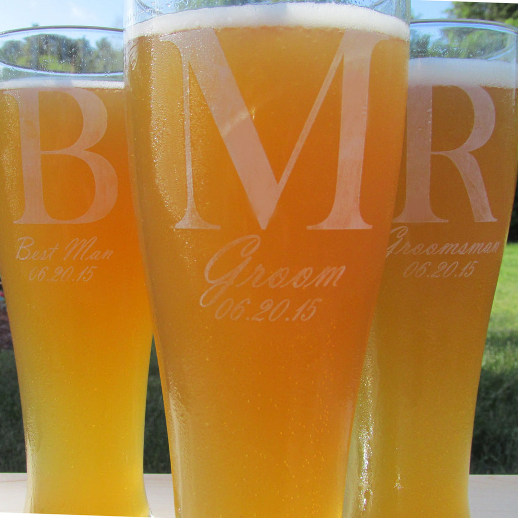 Tall Boy Pilsner Personalized Beer Glass