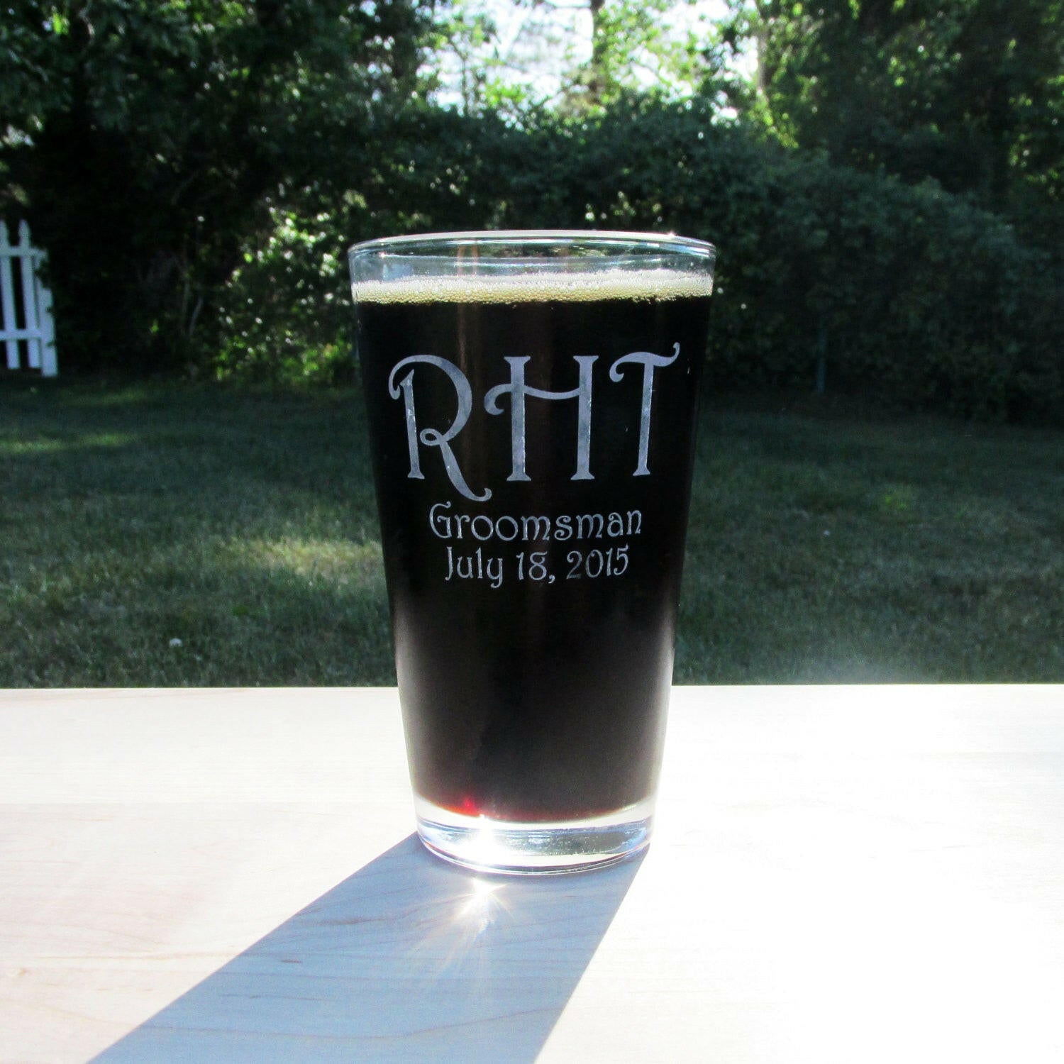 Personalized Pint Beer Glass.
