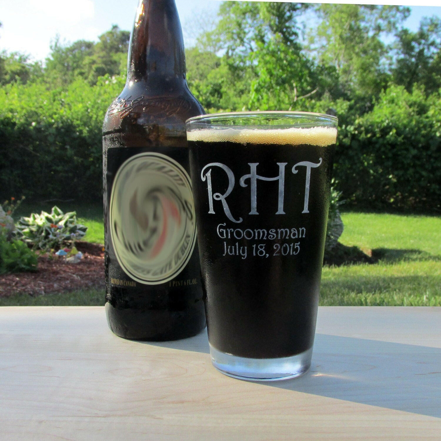 Personalized Pint Beer Glass.