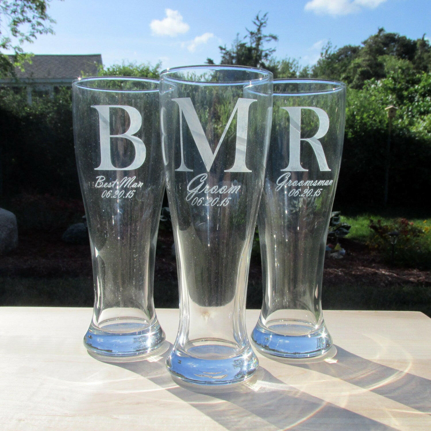 Tall Boy Pilsner Personalized Beer Glass