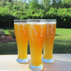 Tall Boy Pilsner Personalized Beer Glass.