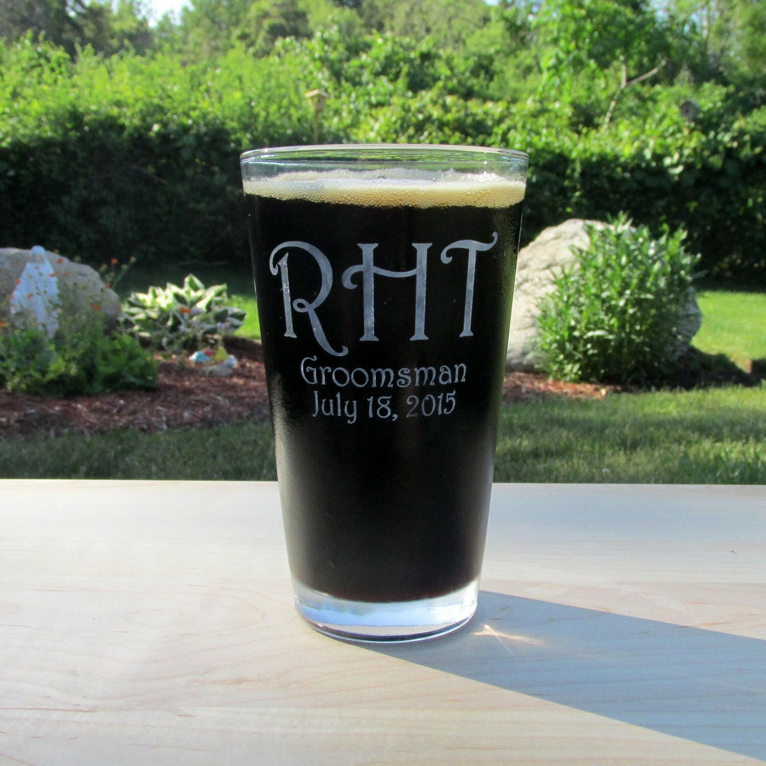 Personalized Pint Beer Glass.