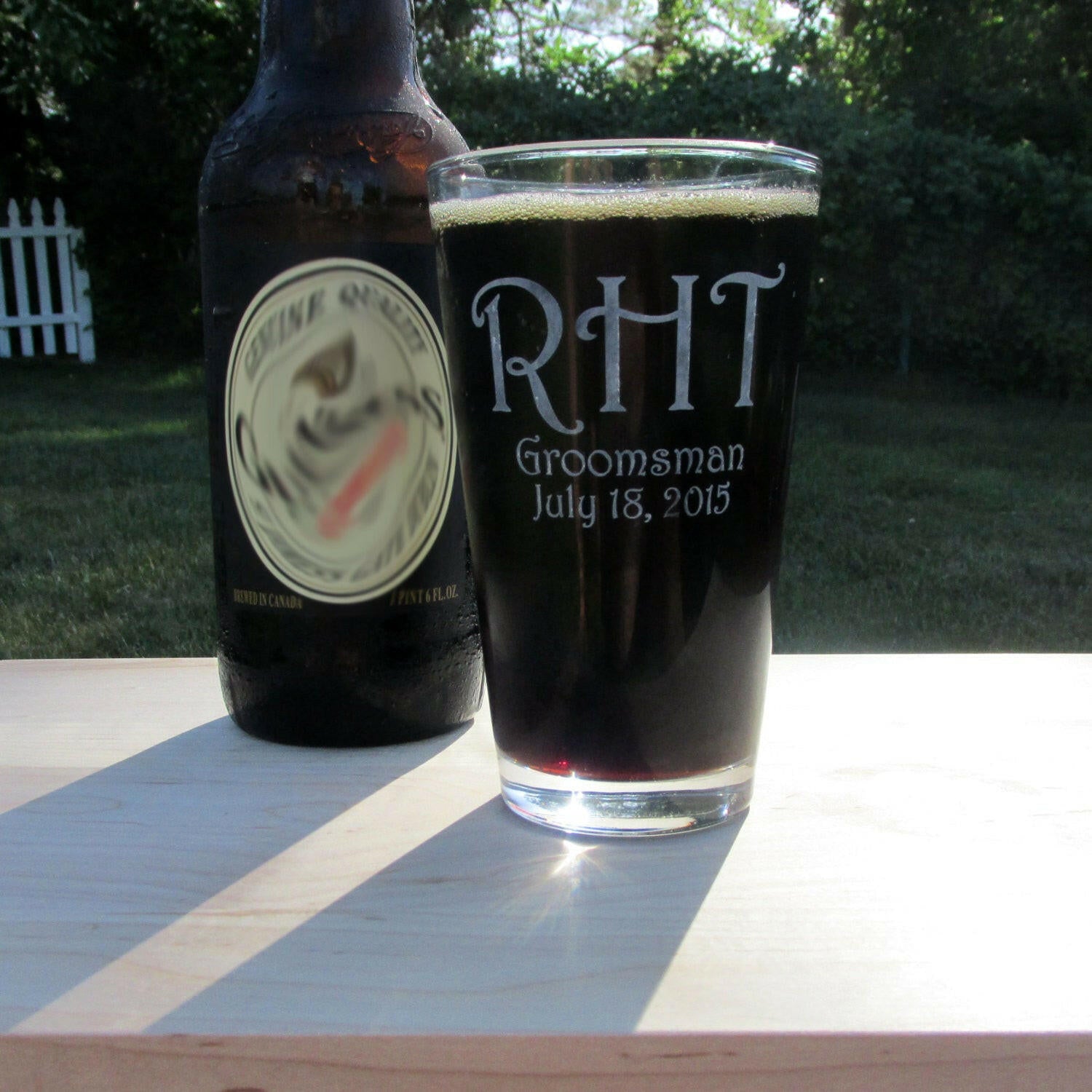 Personalized Pint Beer Glass.