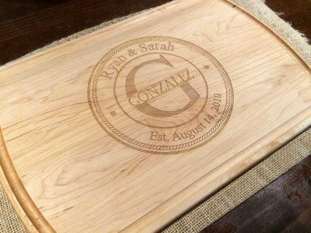 Large Custom Cutting Board.
