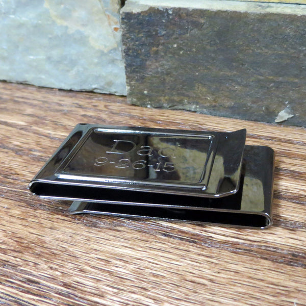 Personalized Gun Metal Money Clip