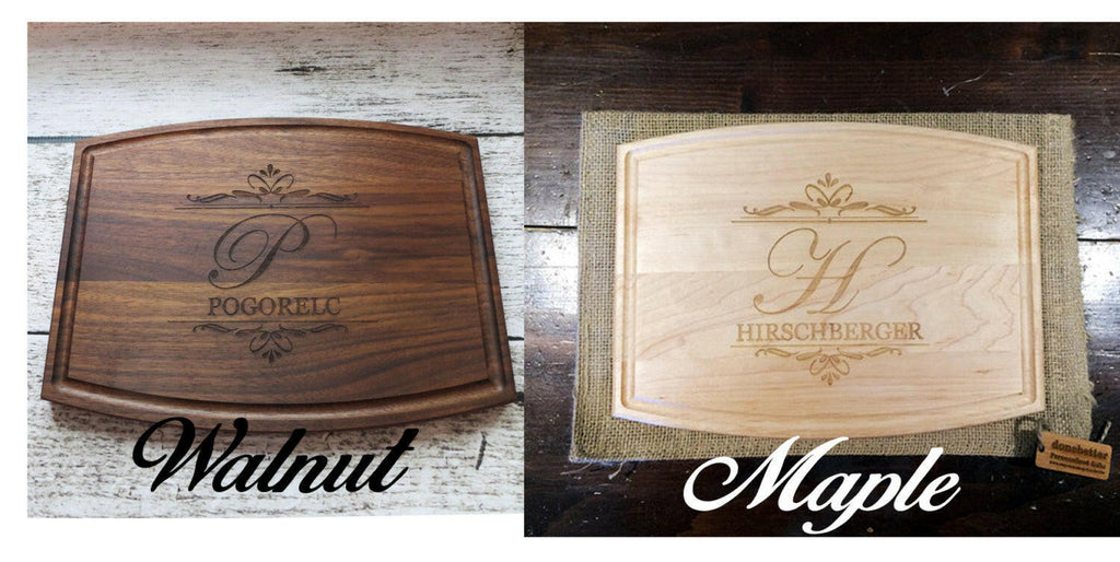 Walnut Wood Personalized Cutting Board.