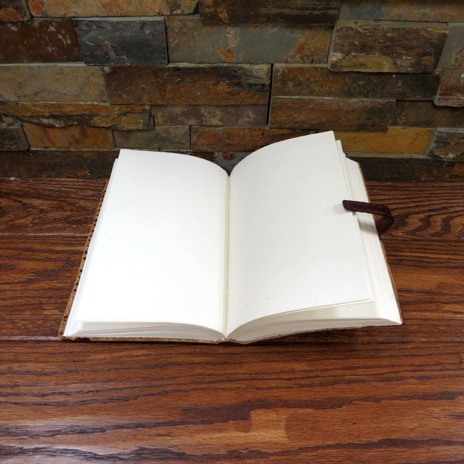 Monogrammed Leather Journal.