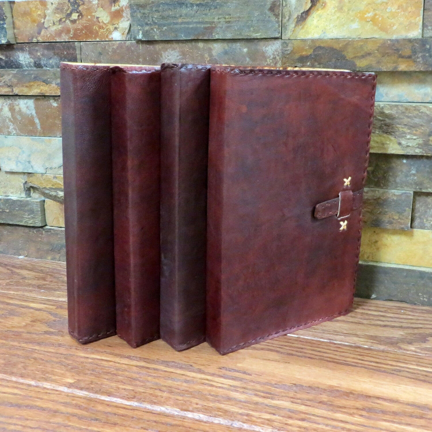 Monogrammed Leather Journal.