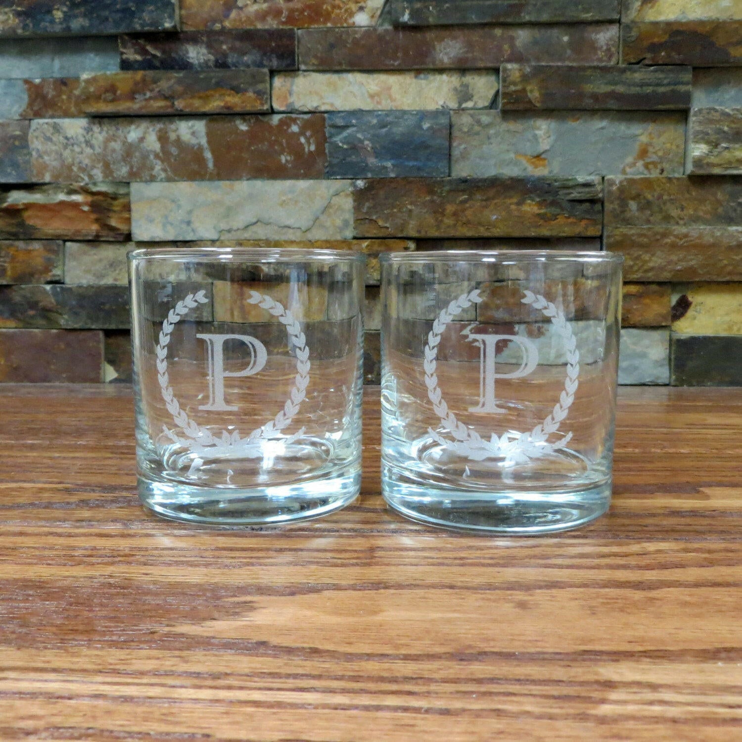 Personalized Whiskey Glass Tumblers with Flask.