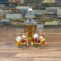Personalized Whiskey Glass Tumblers with Flask.