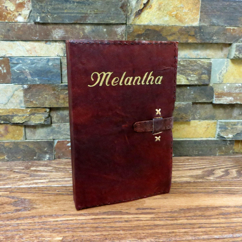 Monogrammed Leather Journal.