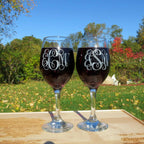 Personalized Wine Glass Engraved.