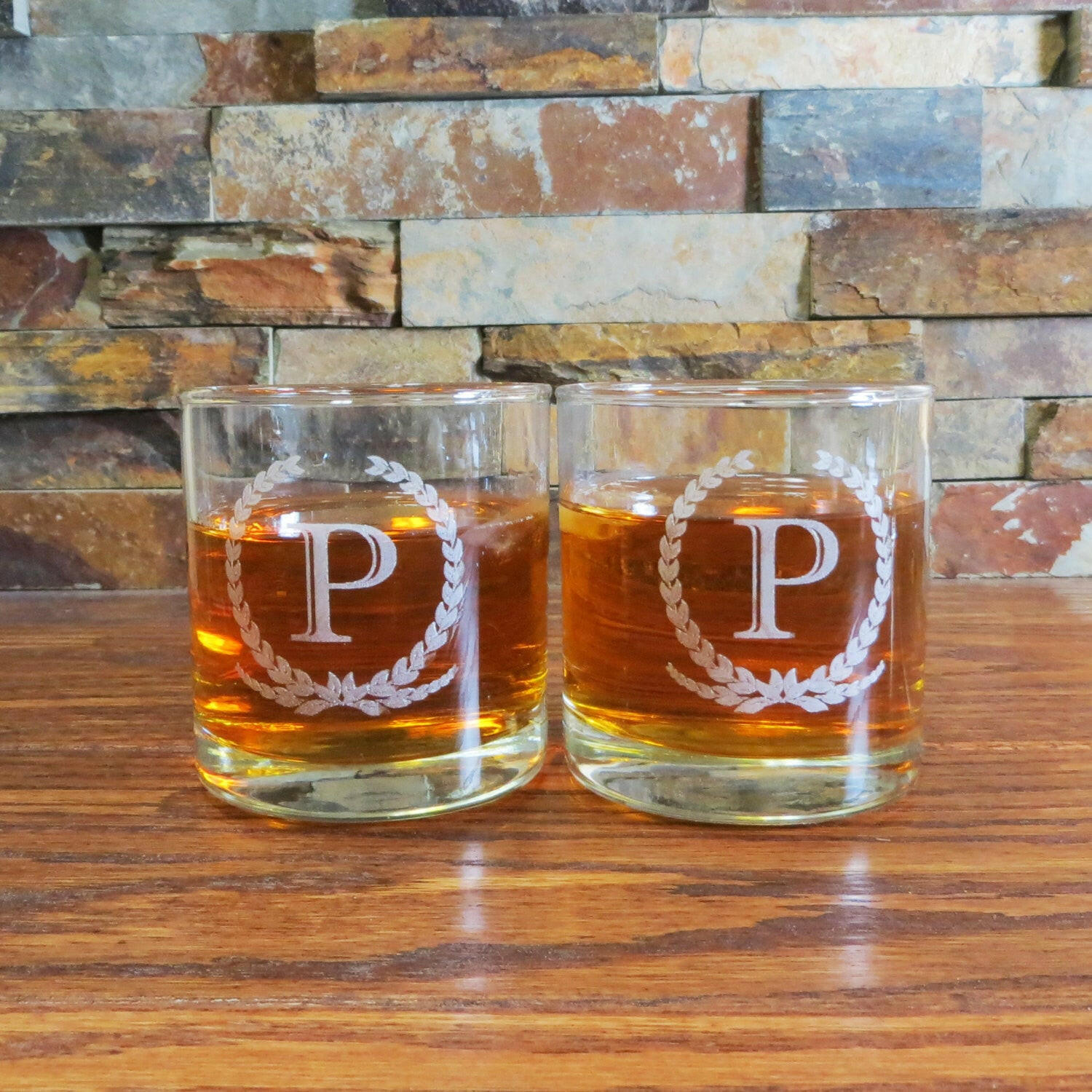 Personalized Glass Whiskey Tumbler.