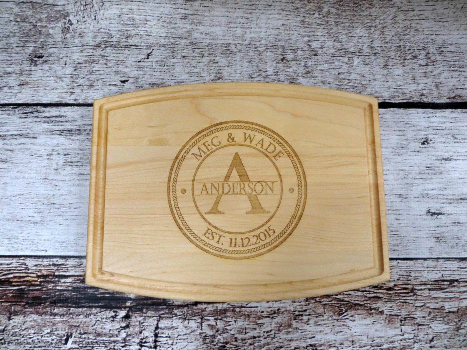 Personalized Family Name Cutting Board.