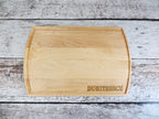 Simplistic Last Name Cutting Board.