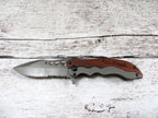 Wood and Metal Pocket Knife Personalized.