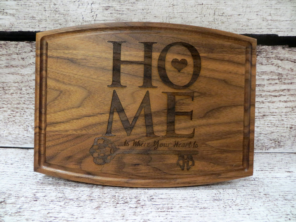 Home is Where your Heart is Personalized Cutting Board