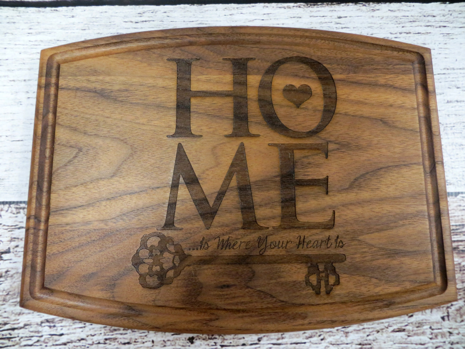 Home is Where your Heart is Personalized Cutting Board