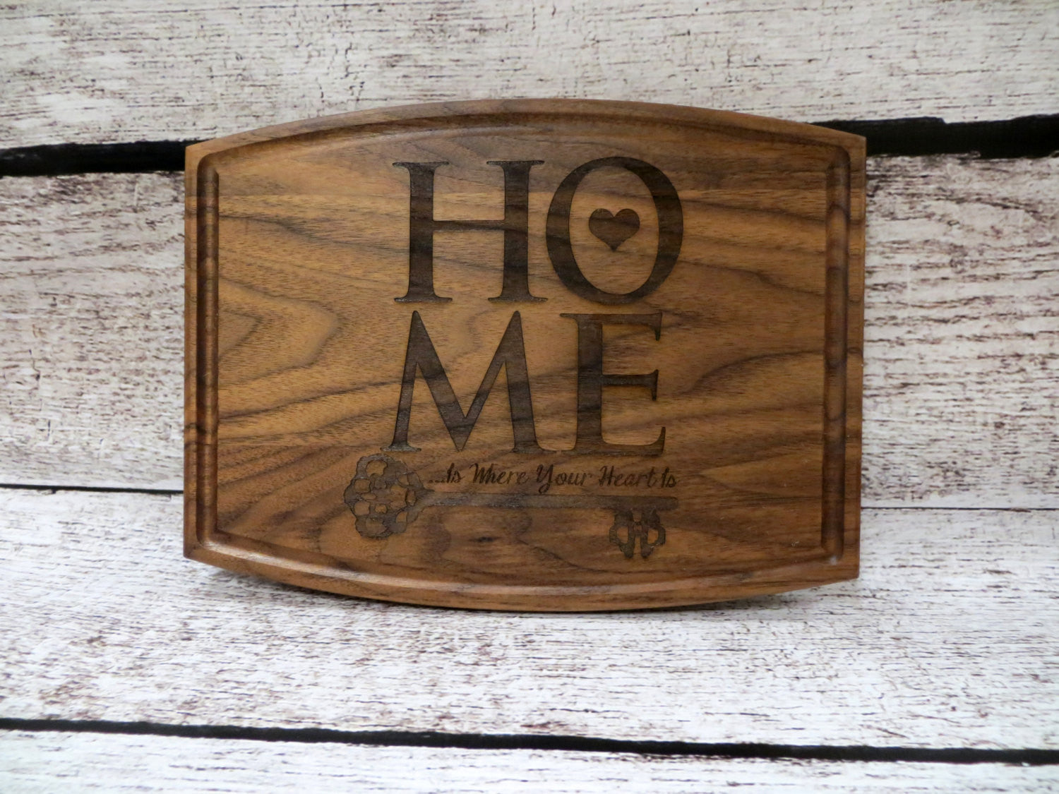Home is Where your Heart is Personalized Cutting Board