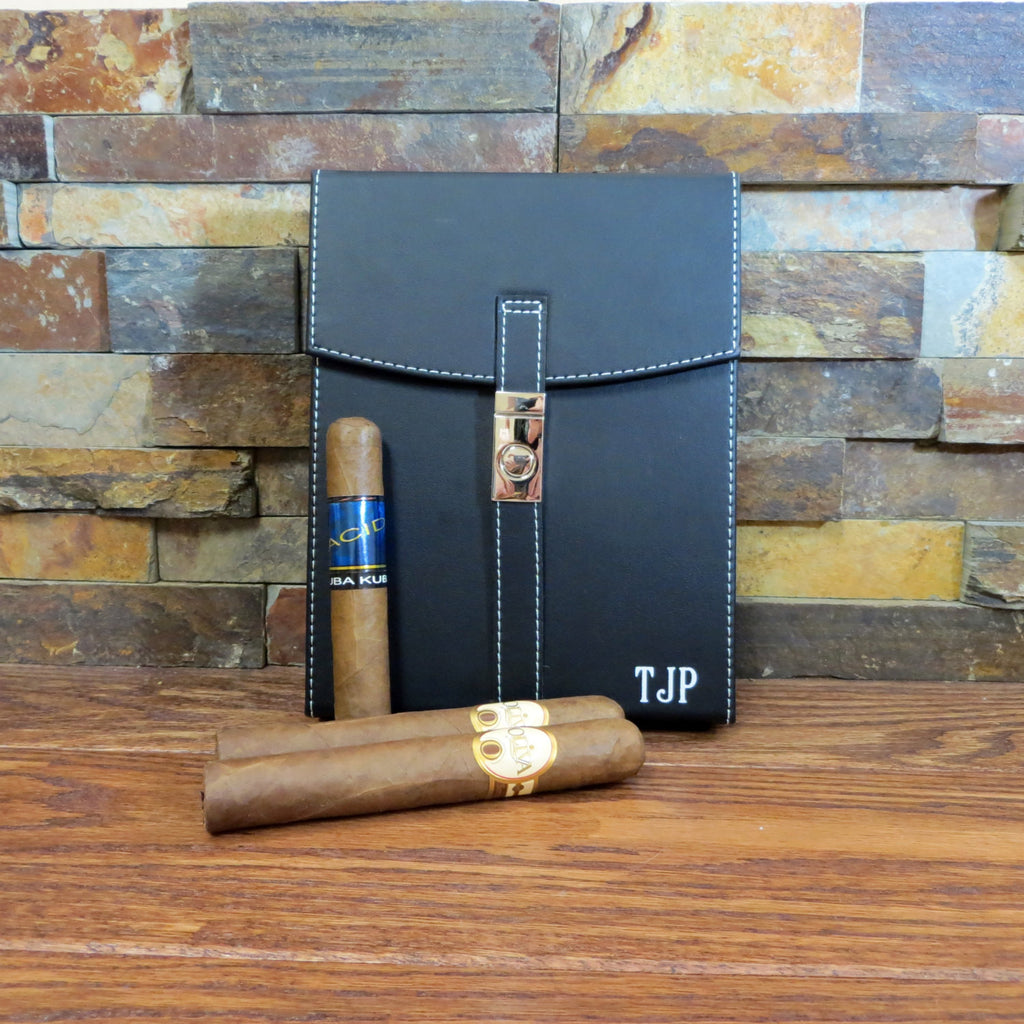 Personalized Travel Cigar Humidor Case