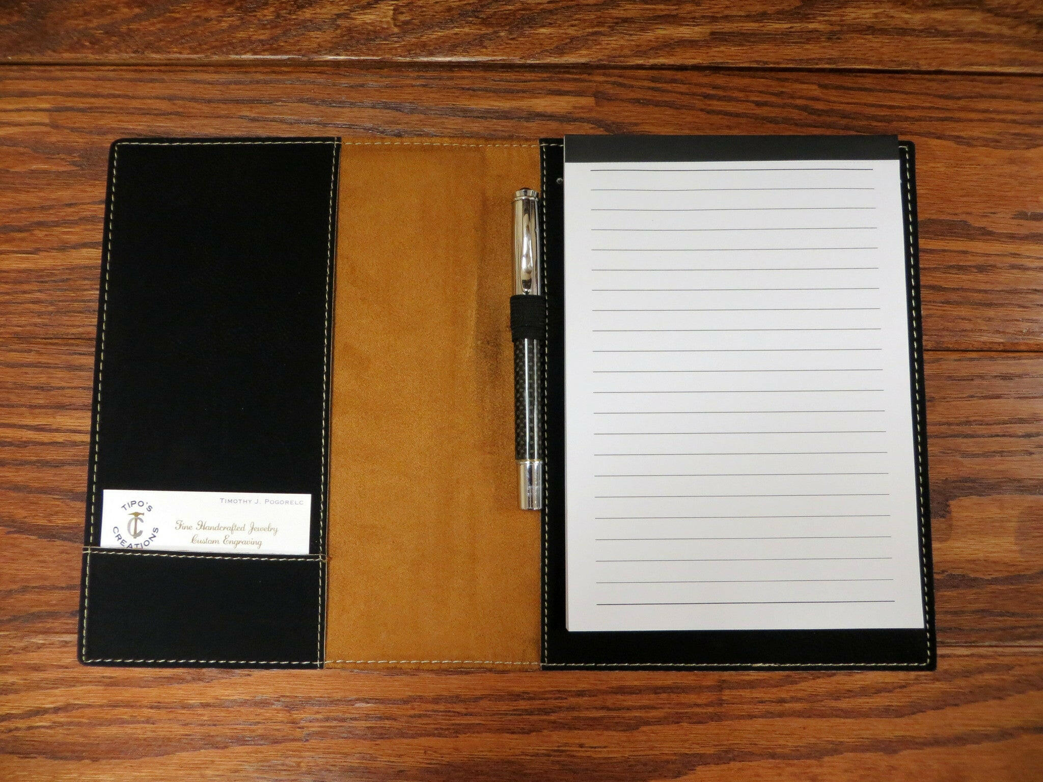 Personalized Portfolio Note Pad.