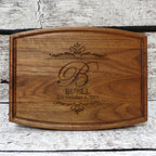 Walnut Wood Personalized Cutting Board.