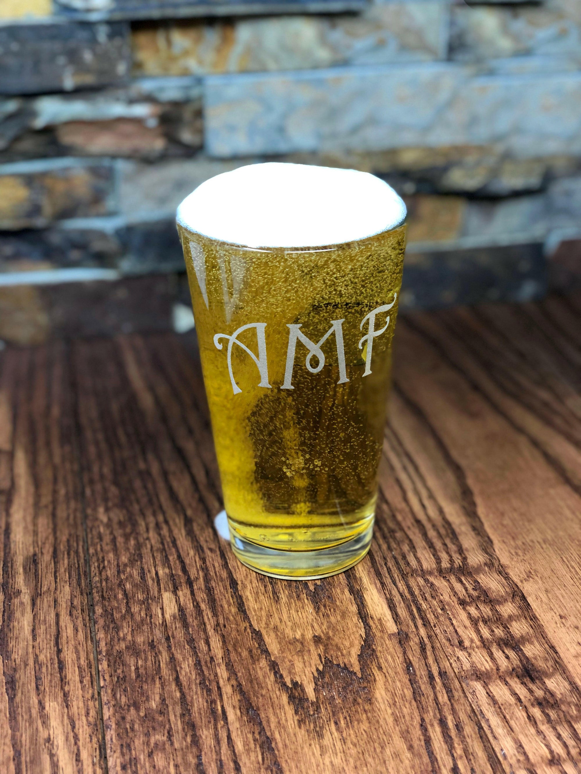 Personalized Pint Beer Glass.
