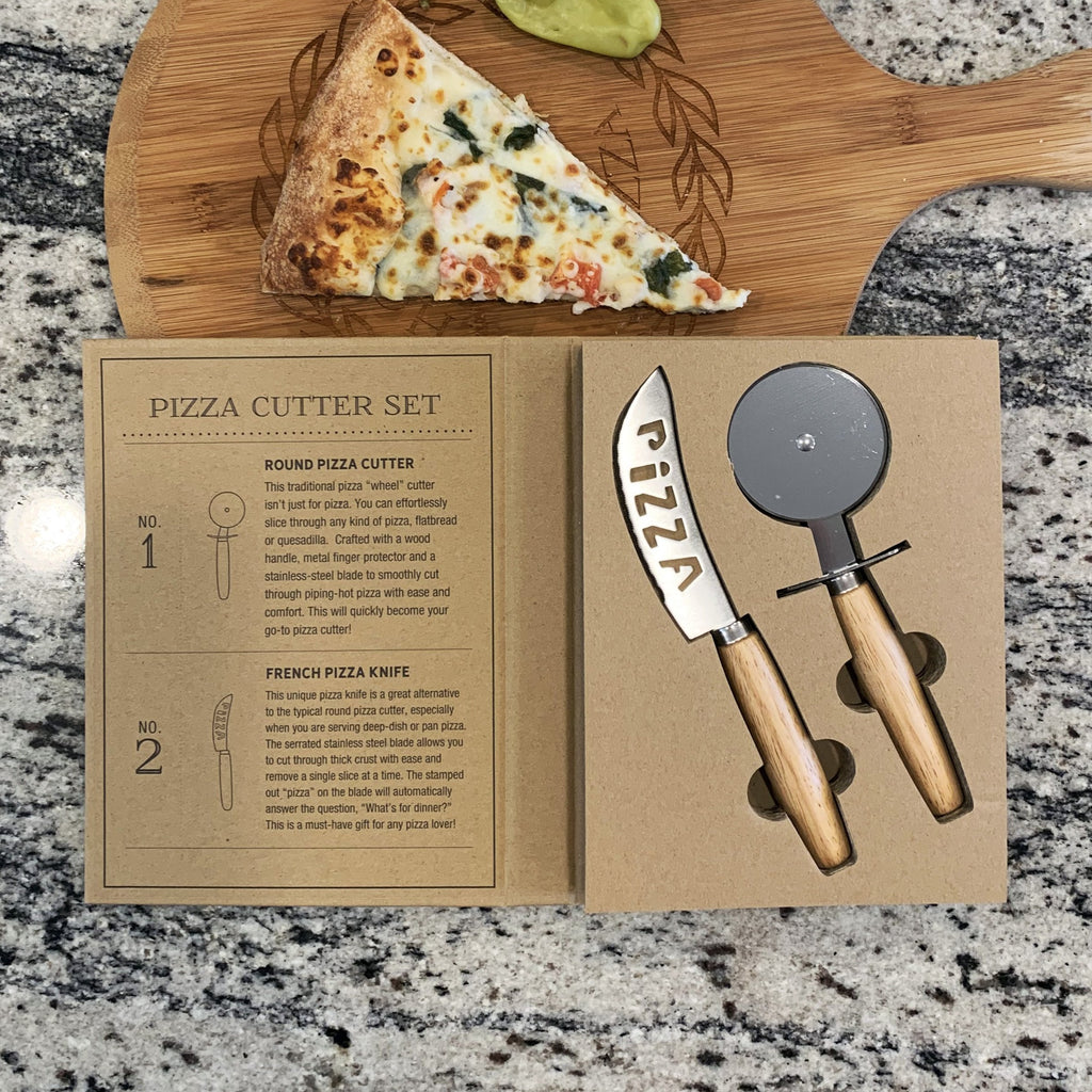 Custom Pizza Cutter Gift Set