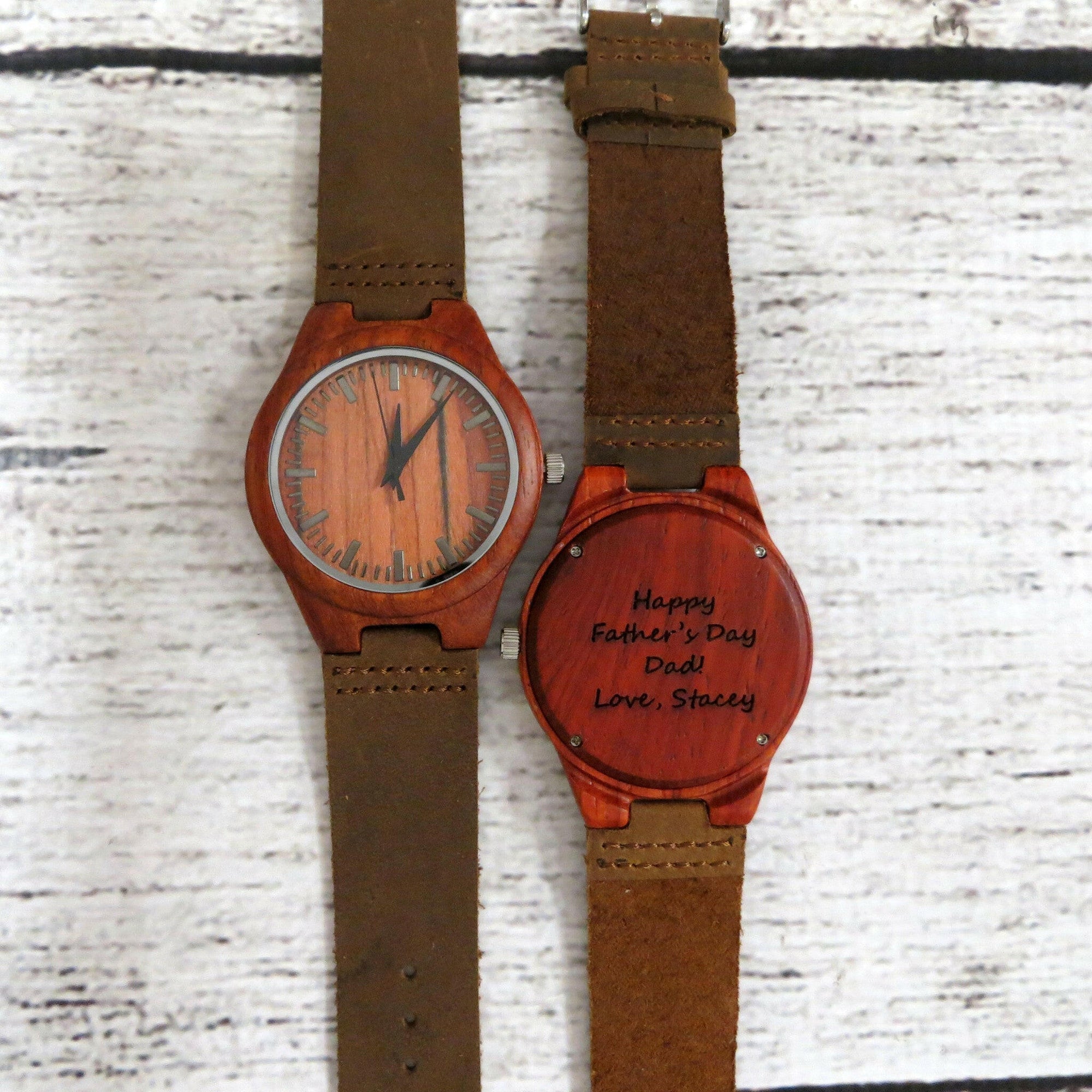 Rosewood Wrist Watch Personalized