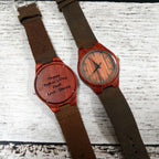 Rosewood Wrist Watch Personalized.