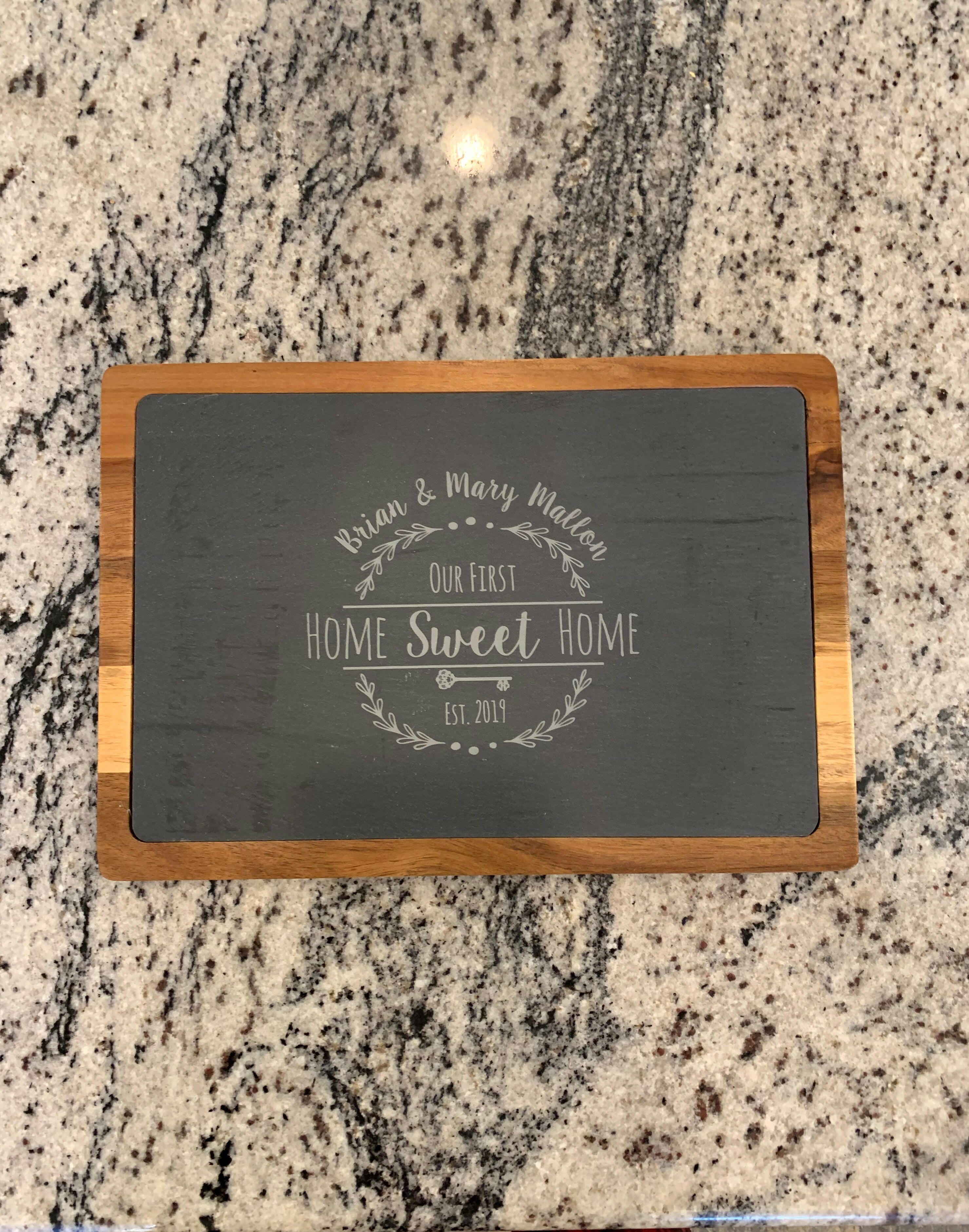 Personalized Slate Serving Board.