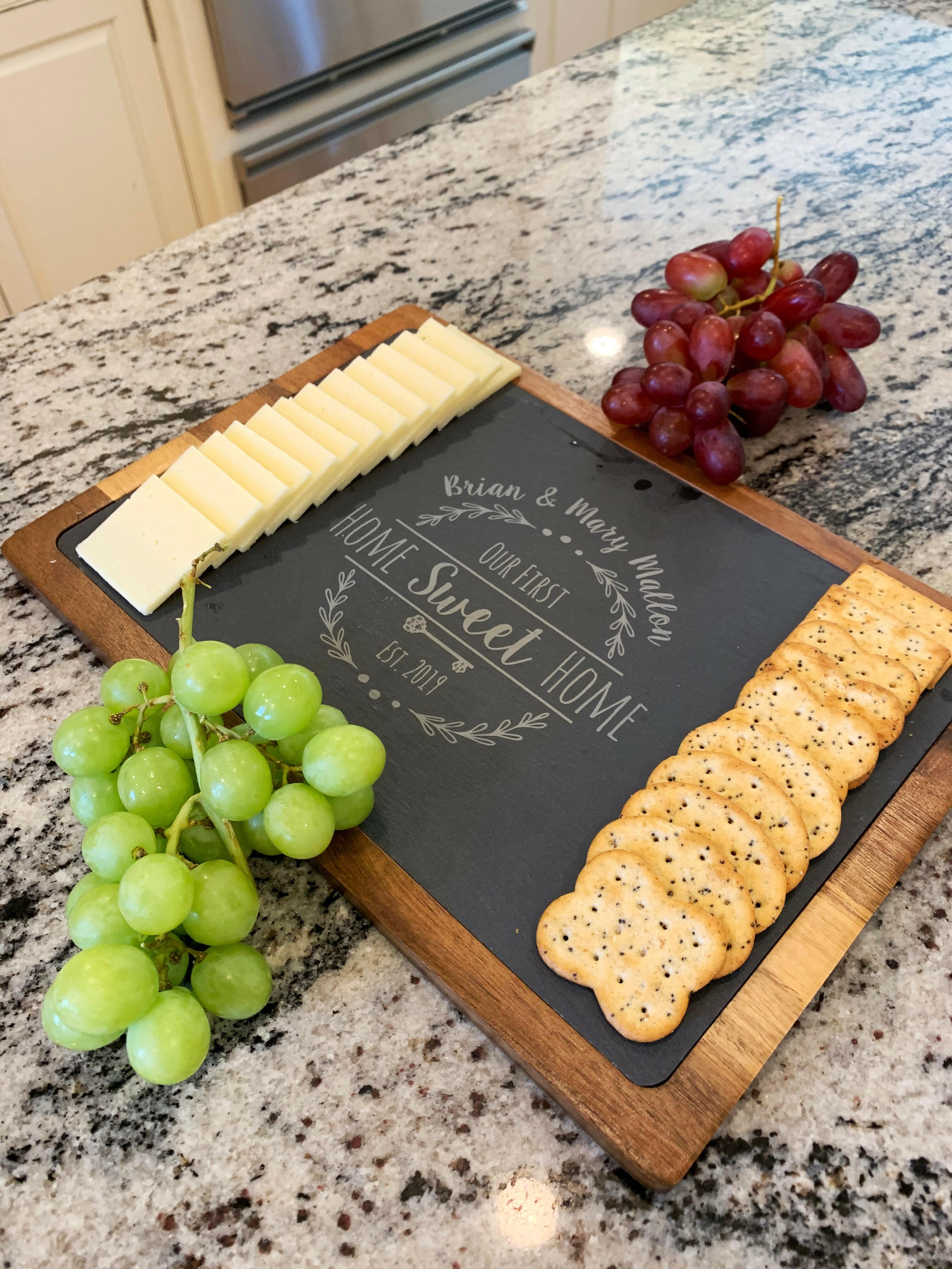 Personalized Slate Serving Board.