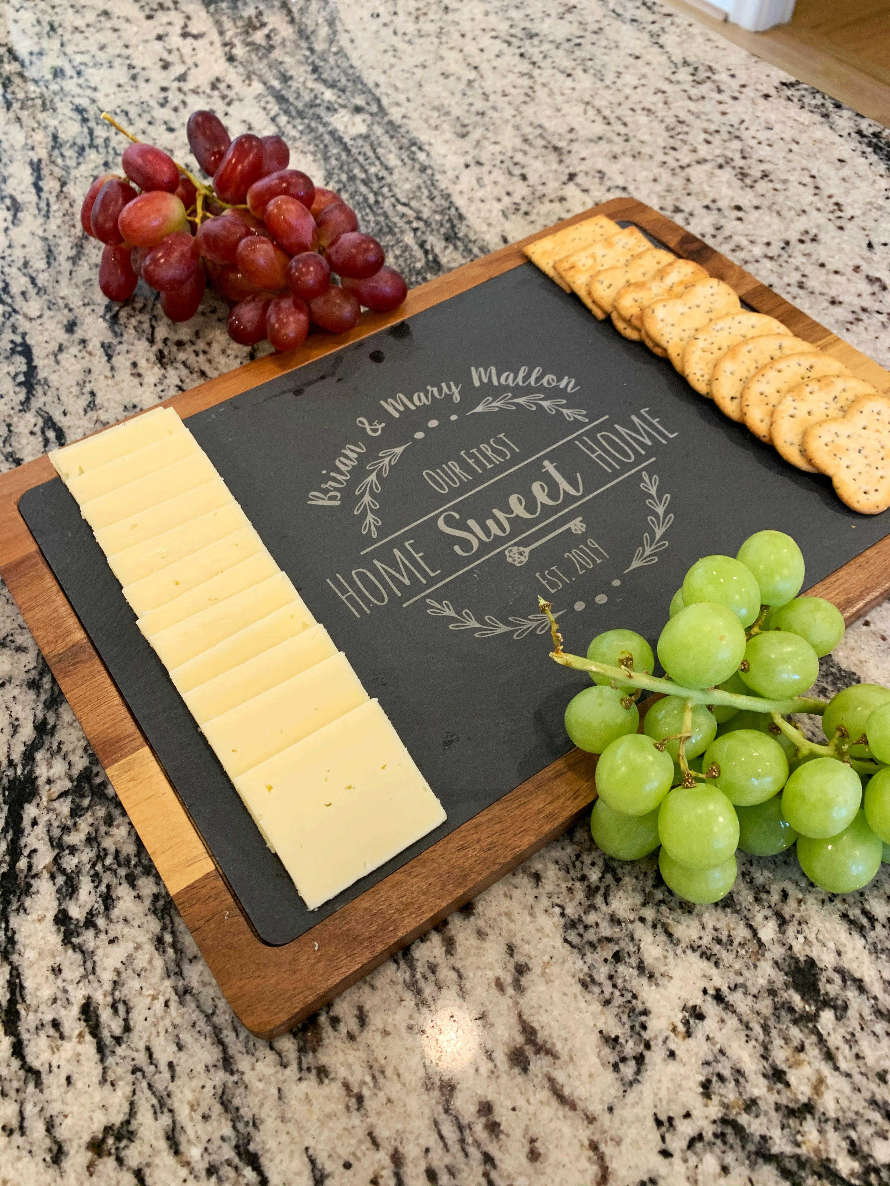 Personalized Slate Serving Board.