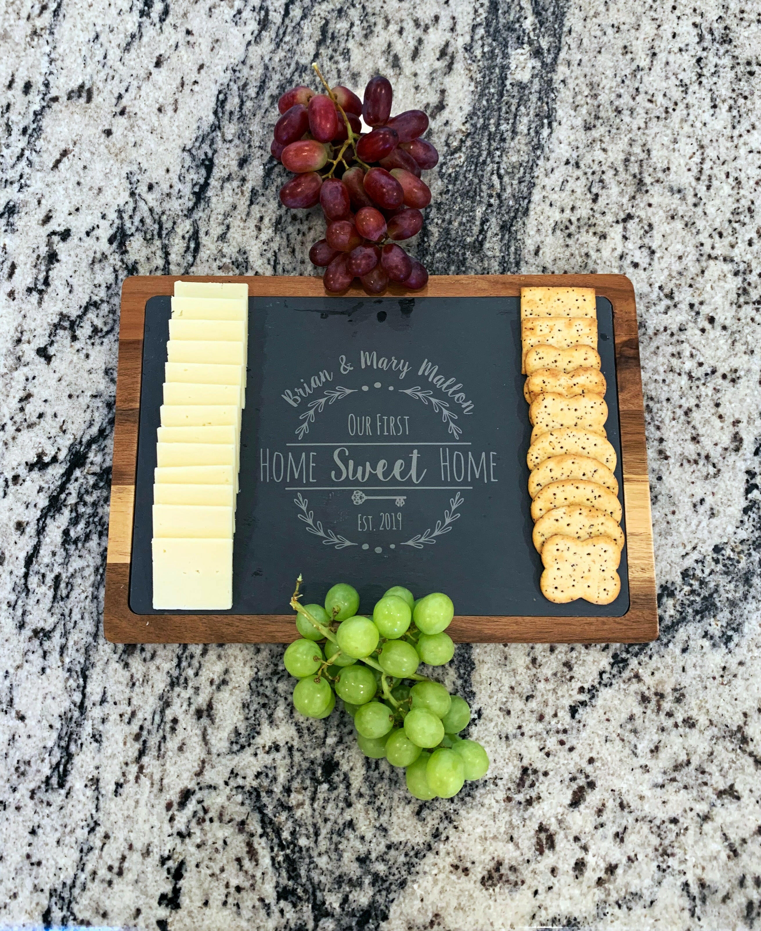 Personalized Slate Serving Board.