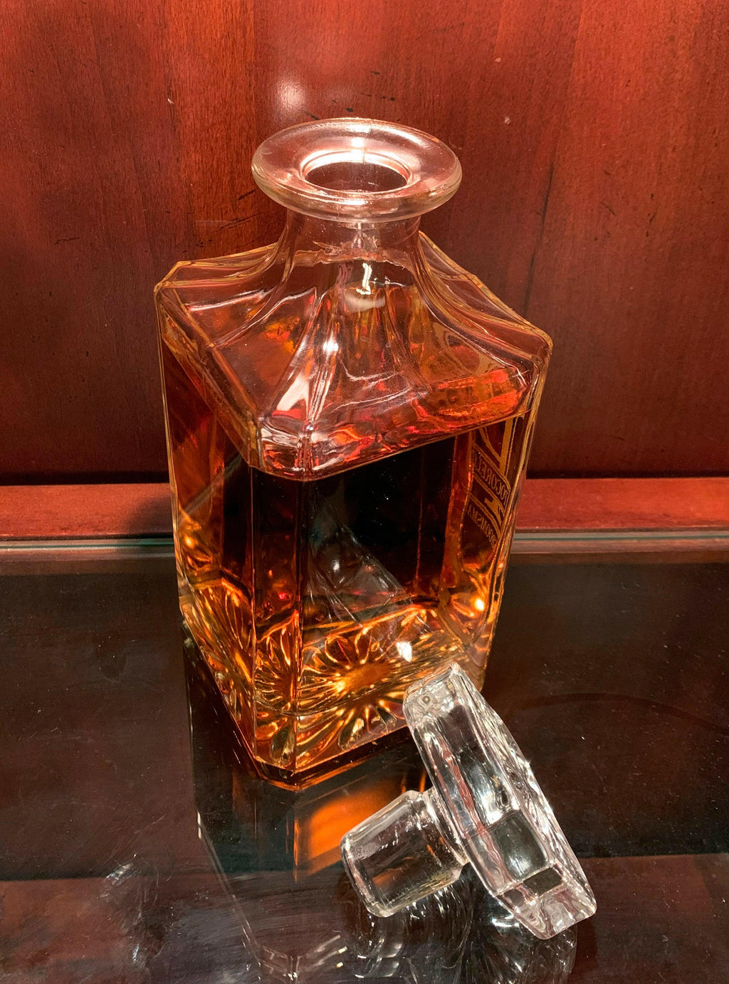Square Personalized Whiskey Decanter.