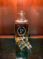 Square Personalized Whiskey Decanter.