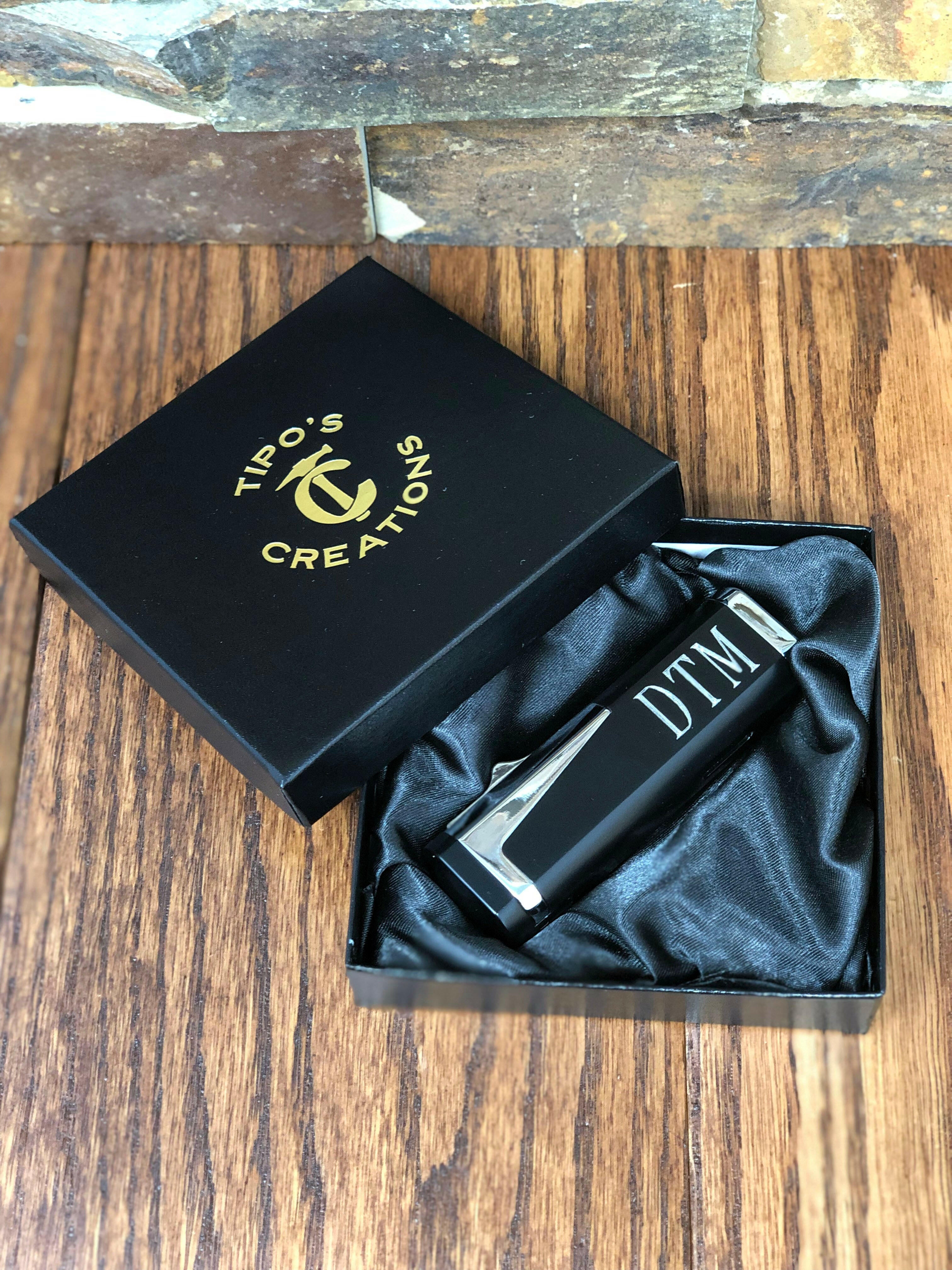 Silver Butane Cigar Lighter.