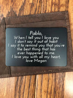 Genuine Leather Mens Bi-Fold Wallet.
