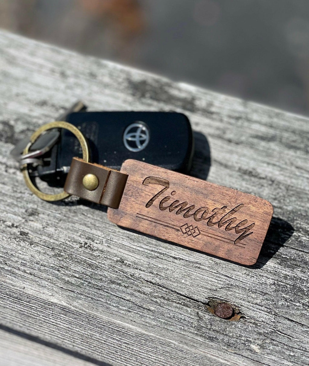 Wooden Keychain.