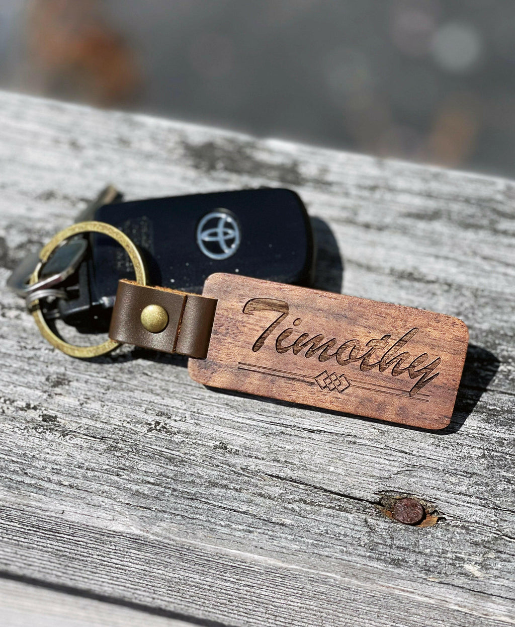 Wooden Keychain.