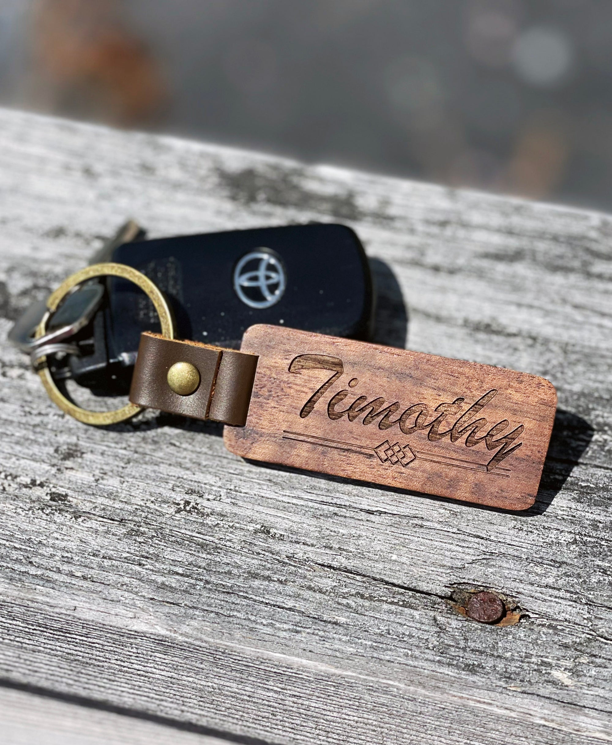Wooden Keychain