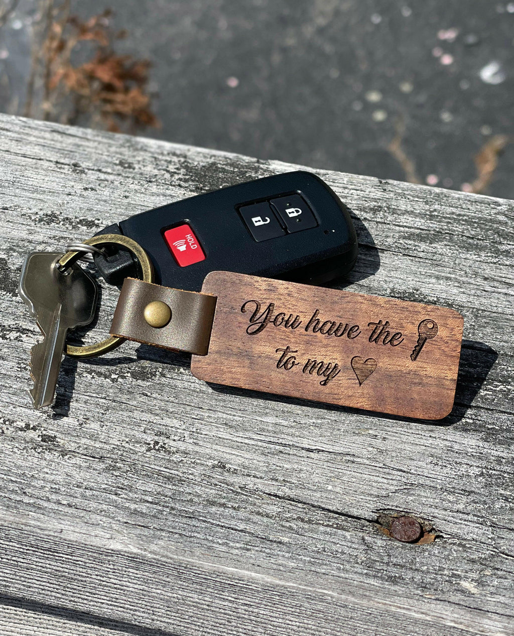 Wooden Keychain.